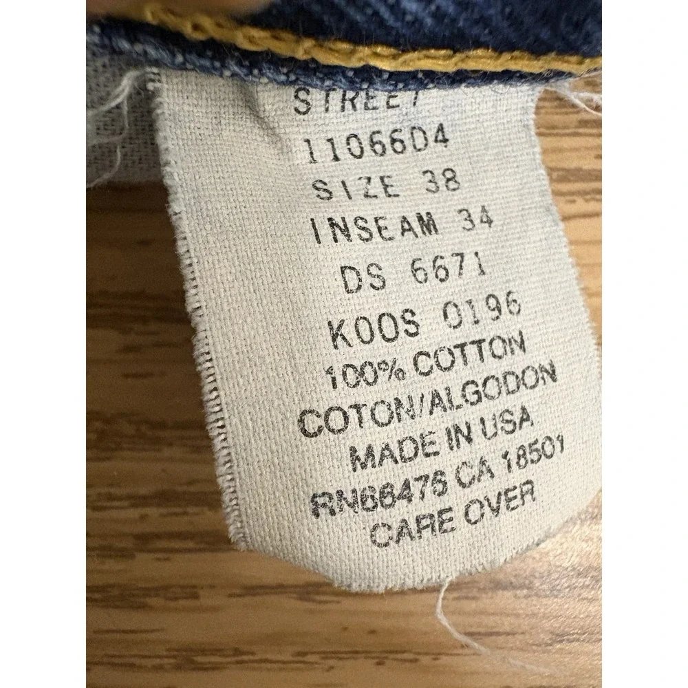 Y2K Pepe Jeans London Mens Blue Denim 38x34 Casual